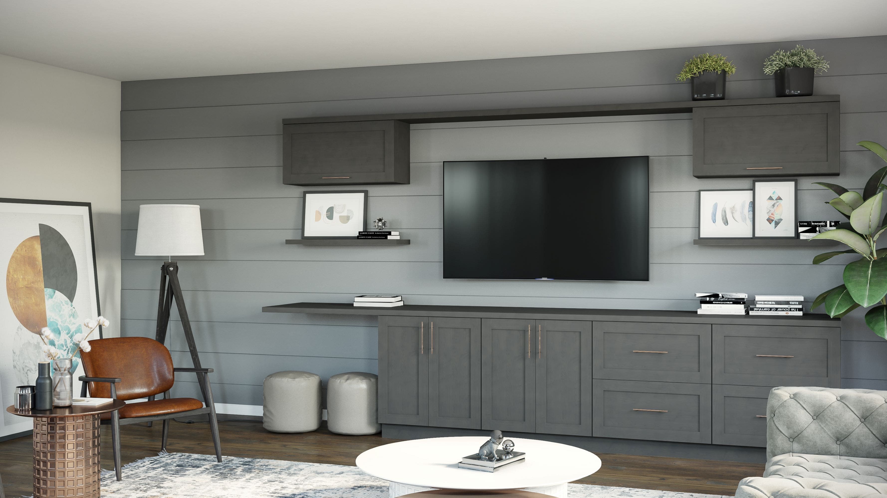 Charcoal Grey Shaker - Quick Ship