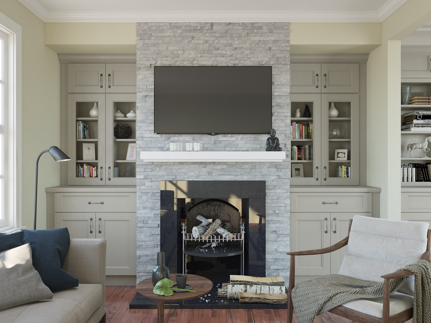 Pre-Assembled TV Room Cabinetry