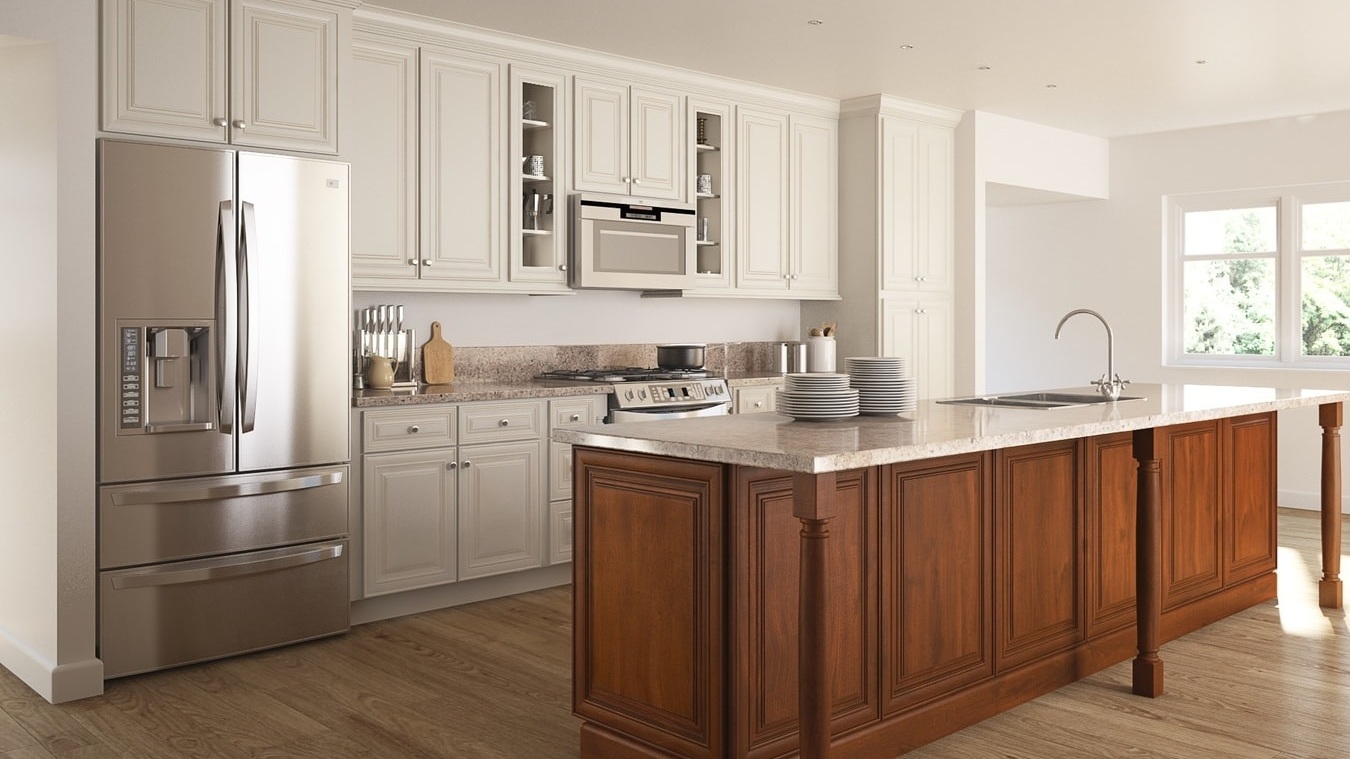 Cambridge Antique White Glaze - Quick Ship